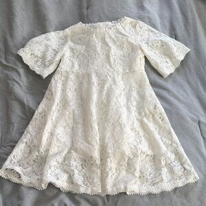 Charming Ivory Lace Kids Dress